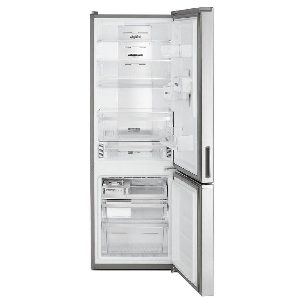 Whirlpool 12.7 Cu. Ft. 24&quot; Wide Bottom-Freezer Refrigerator in Stainless Steel, , large