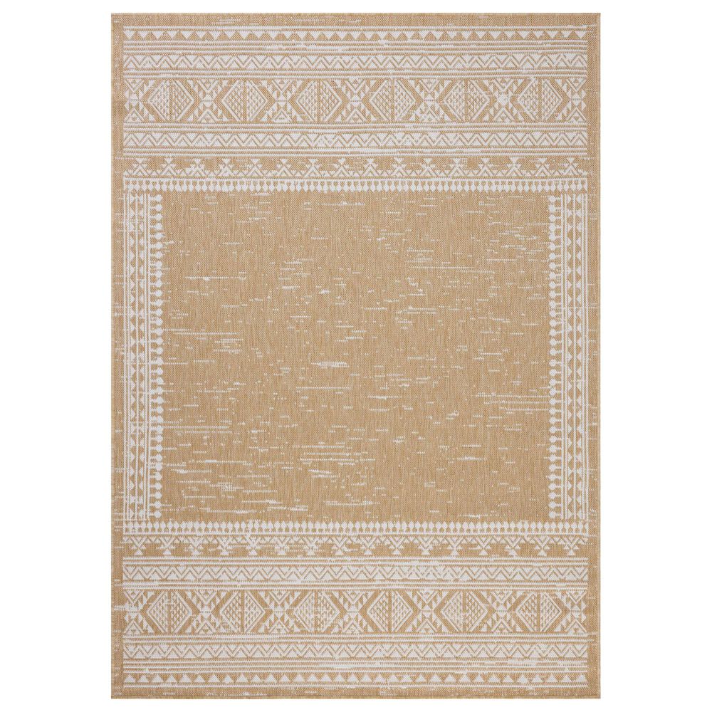 Loloi Easton Ivory and Wheat 2"3" x 3"9" Indoor/Outdoor Area Rug, , large