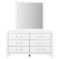 Global Furniture USA Luccia 6-Drawer Dresser and Mirror in White, , large