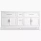 Kohler Quo 72" Double Bathroom Vanity in White with 3 cm Pure White Quartz Top and Oval Sinks, , large