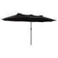 CorLiving Bertha 15" Black Double Umbrella without Base, , large