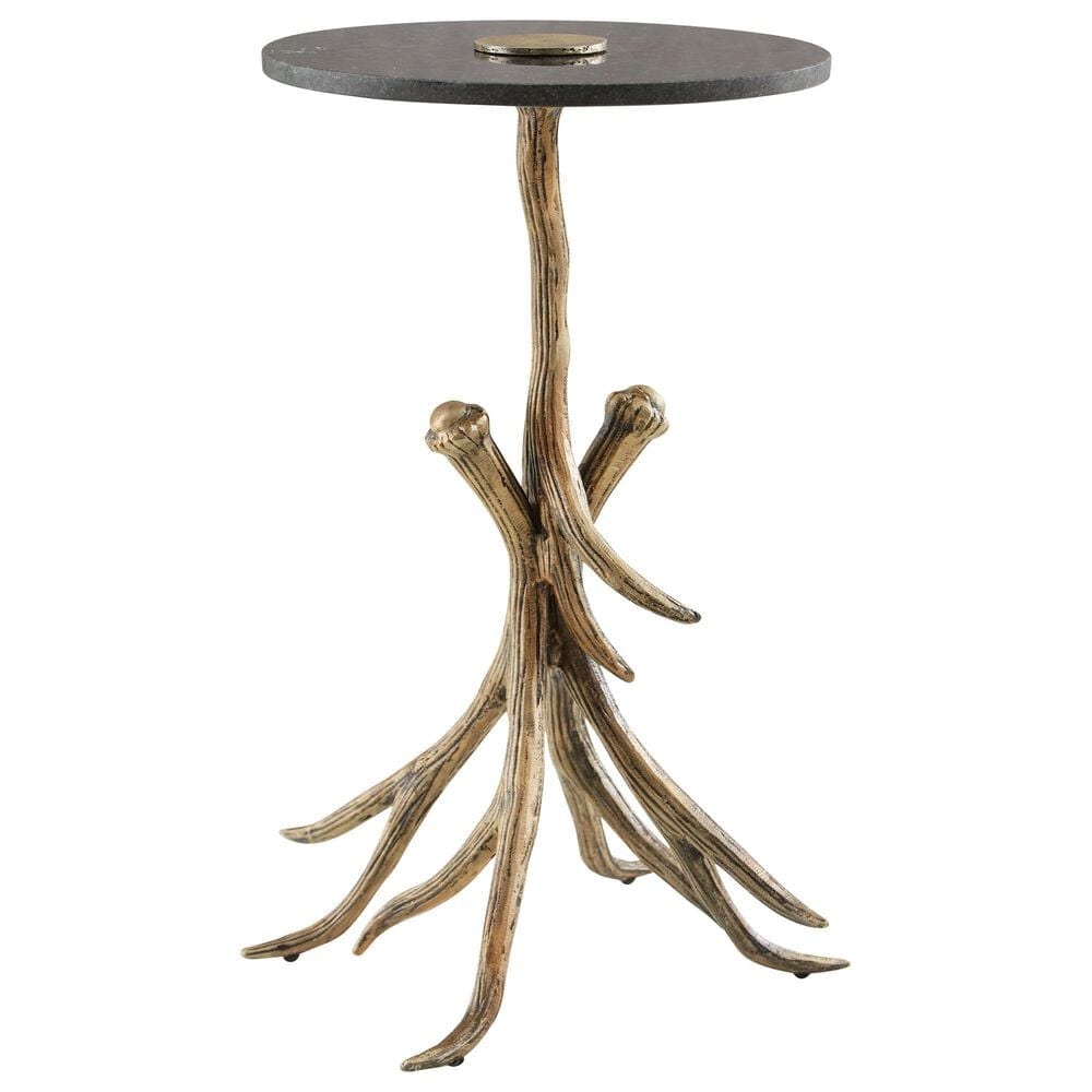 Ashley Lemkins Accent Table in Antique Gold and Black, , large