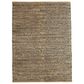 L&R Resources Natural Fiber 7"9" x 9"9" Gray Area Rug, , large