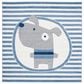 Safavieh Carousel CRK126A 5"3" Square Ivory and Blue Kids  Area Rug, , large