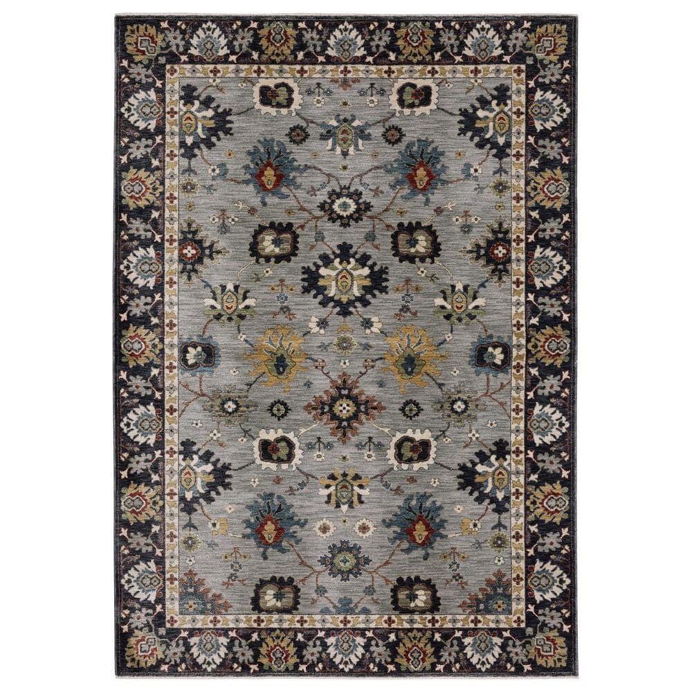 Oriental Weavers Eliana ELI08 Blue and Multicolor 9"10" x 12"10" Area Rug, , large
