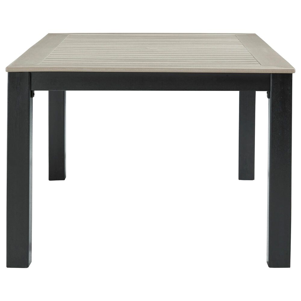 Ashley Mount Valley Rectangular Dining Table in Driftwood and Black, , large
