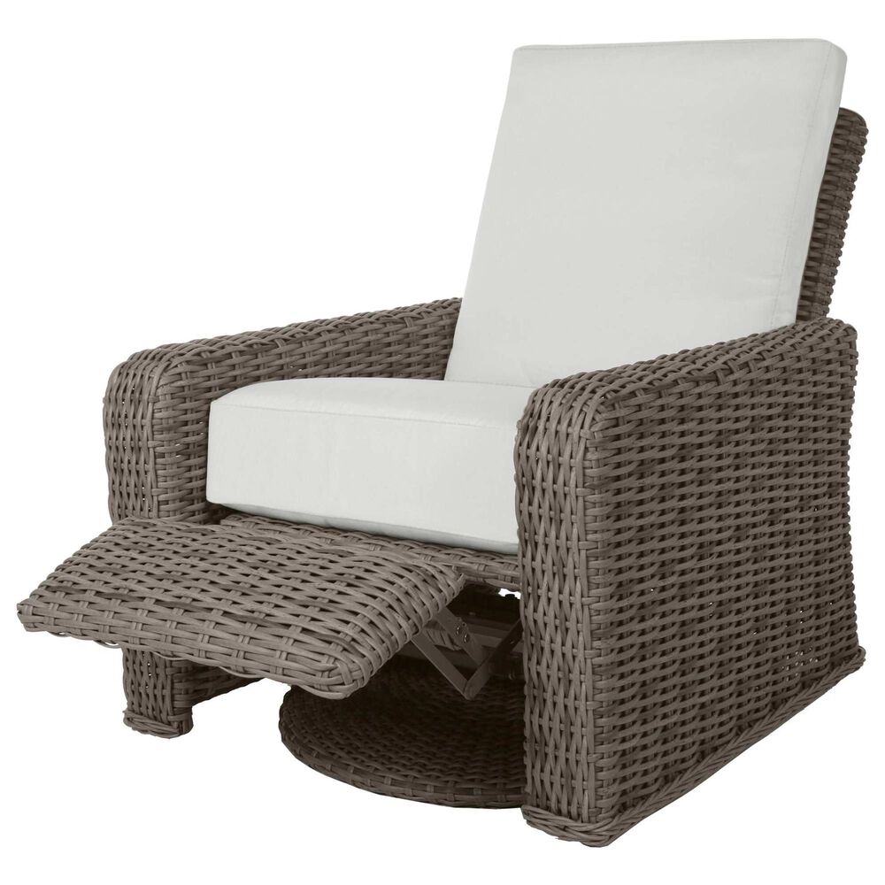 Ebel Outdoor Furniture Tahoe, Laurent, Cloud and Bellino 7-Piece Patio Fire Pit Conversation Set in Ivory, Shell, Slate, Driftwood and Pearl, , large