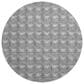 Dalyn Rug Company Soft Essentials Chevron Gray 8" Round Area Rug, , large
