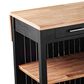 Southern Enterprises Berinsly 3-Piece Expandable Freestanding Kitchen Island Set in Black and Natural, , large