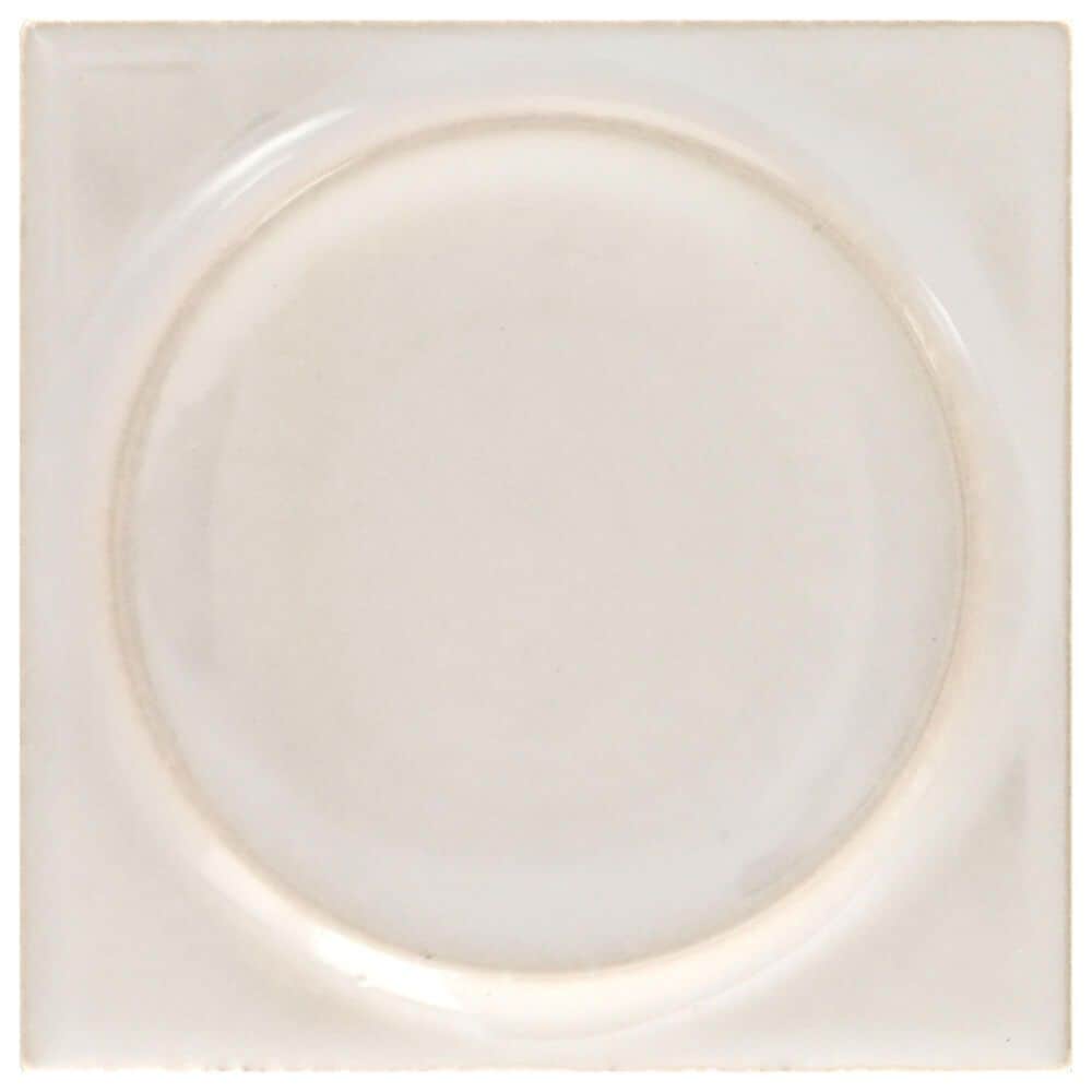 Dal-Tile Nu Bare Bone 4" x 4" Square Circle Ceramic Tile, , large