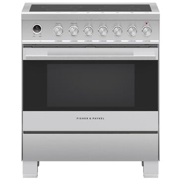 Fisher & Paykel 30" Freestanding Electric Range in Stainless Steel, , large