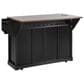 HOMLUX 58" Kitchen Island with Drop Leaf in Black and Brown, , large