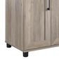 DHP Delany Microwave Stand in Gray Oak and Black, , large