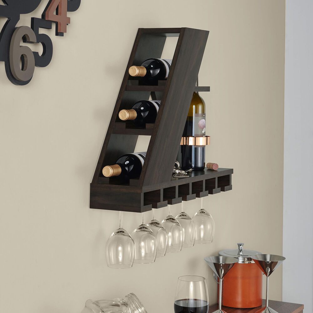 Furniture of America Keith Wine Rack in Wenge, , large
