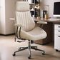 HOMLUX High Back Ergonomic Office Chair with Suede Leather in Beige, , large