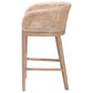 Baxton Studio Papua Counter Stool in Antique White Wash and Light brown, , large