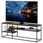 HOMLUX 60" TV Stand with 2 Open Storage Shelves in Columbia Walnut, , large