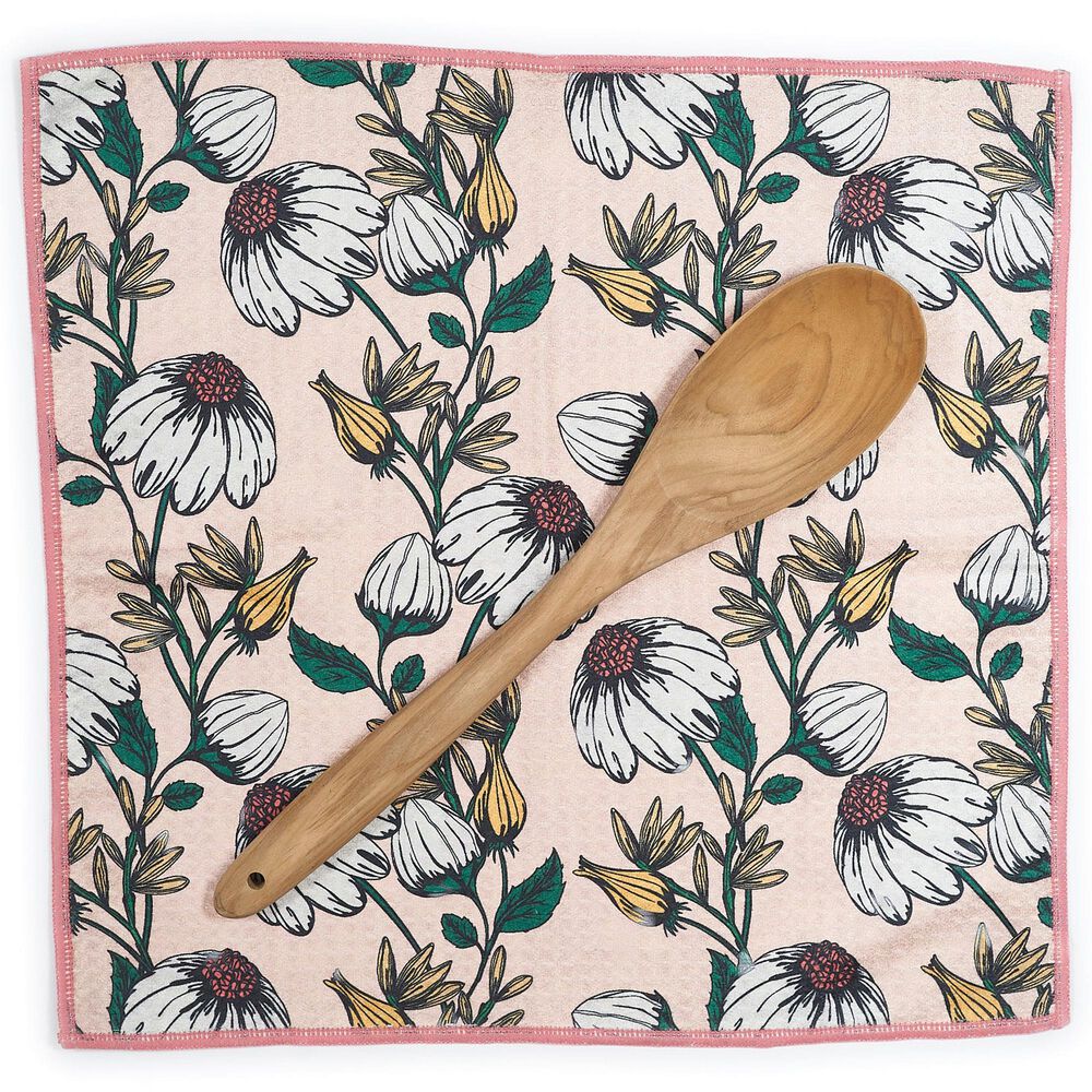 Once Again Home Sunflower Trail Reversible Mighty Mini Towel in Vanilla &#40;Set of 3&#41;, , large