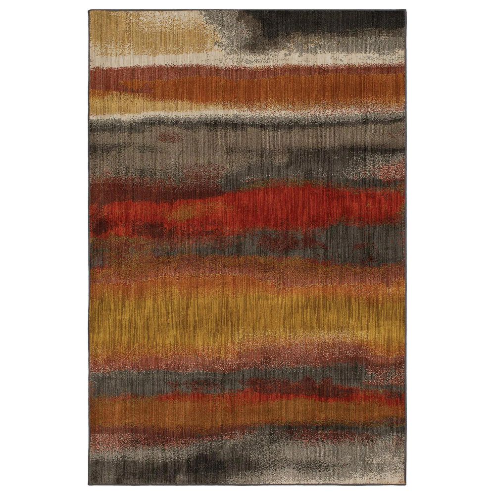 Karastan Elements Odin 91015 8" Round Multicolor Area Rug, , large