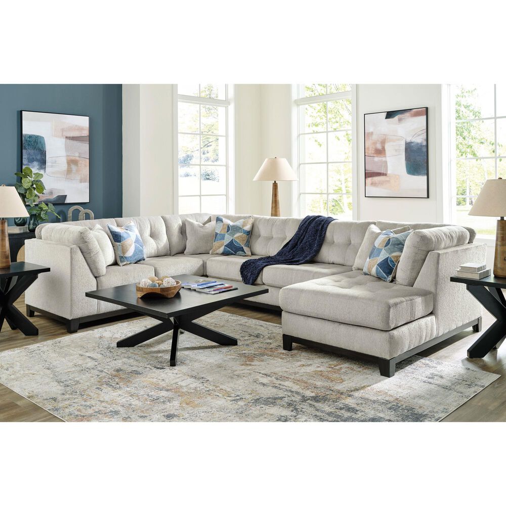 Ashley 3-Piece Right Facing Sectional with Chaise in Stone, , large