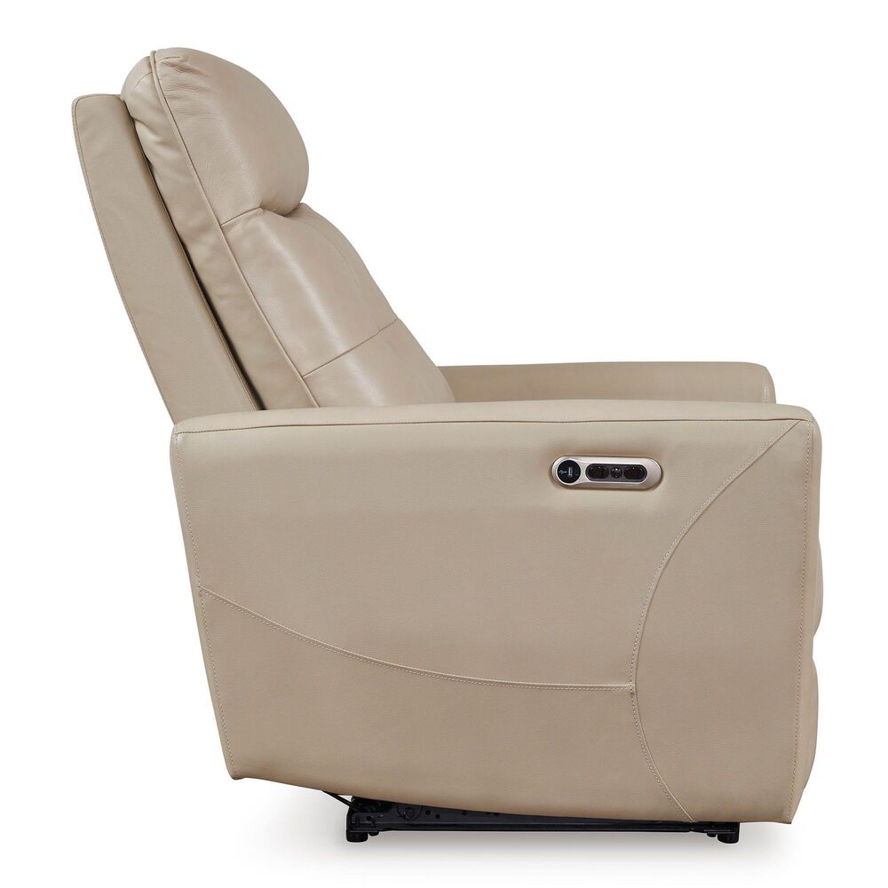Ashley Pisgham Power Recliner with Adjustable Headrest in Sand, , large
