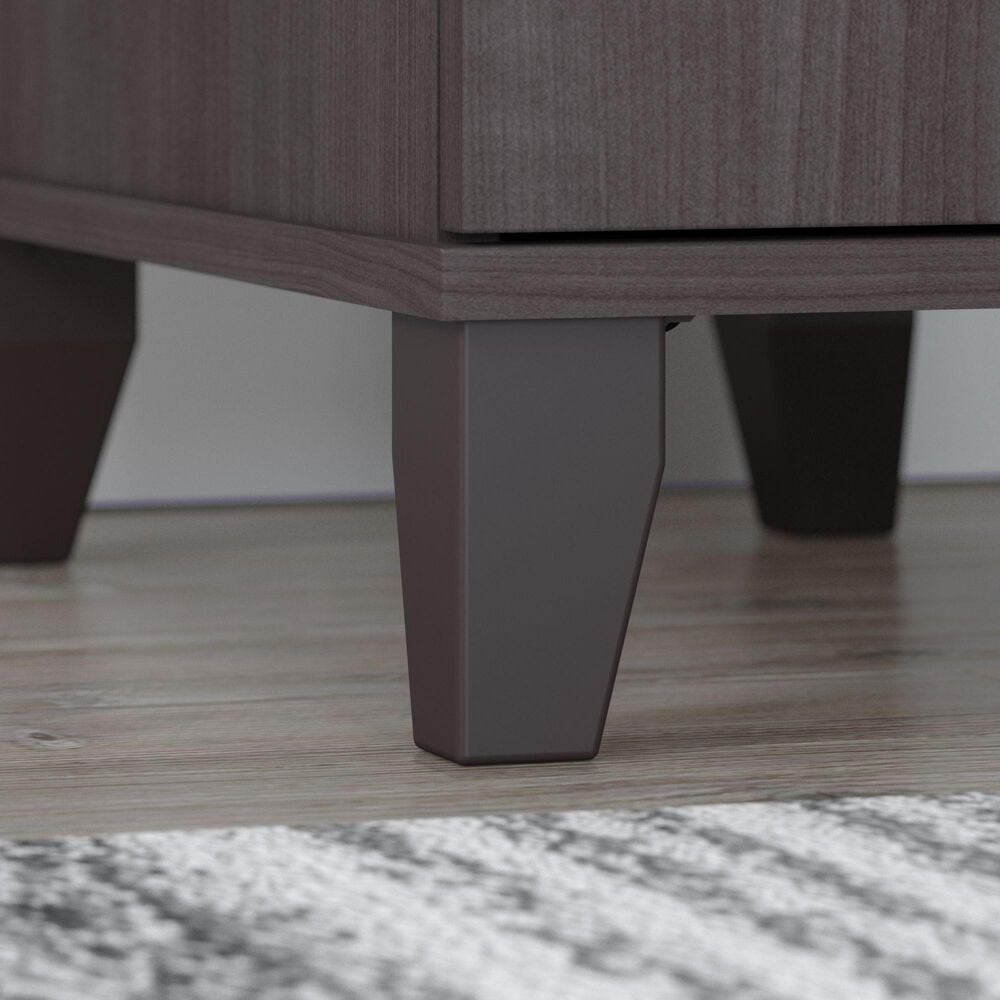 Bush Somerset 60&quot; L-Shaped Desk with Hutch in Storm Gray, , large