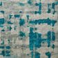 Dalyn Rug Company Brisbane Abstract 3" x 5" Teal Area Rug, , large