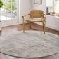 Surya Brunswick Light Gray, Cream, Charcoal, Light Brown, Medium Brown and Mustard 6"7" Round Area Rug, , large