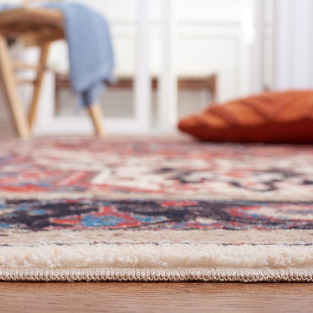Safavieh Riviera 2&#39;2&quot; x 9&#39; Ivory and Blue Runner, , large