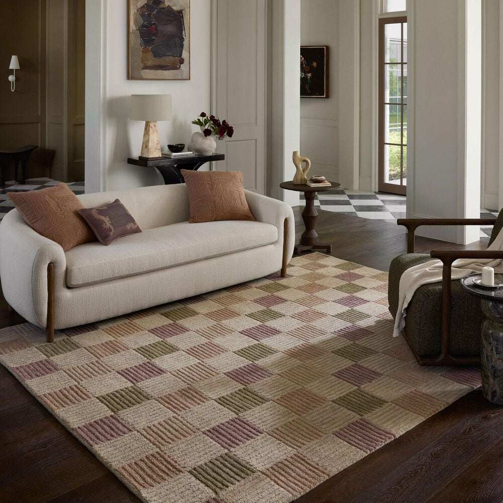 Loloi Madi Natural and Multicolor 2'3" x 3'9" Area Rug, , large