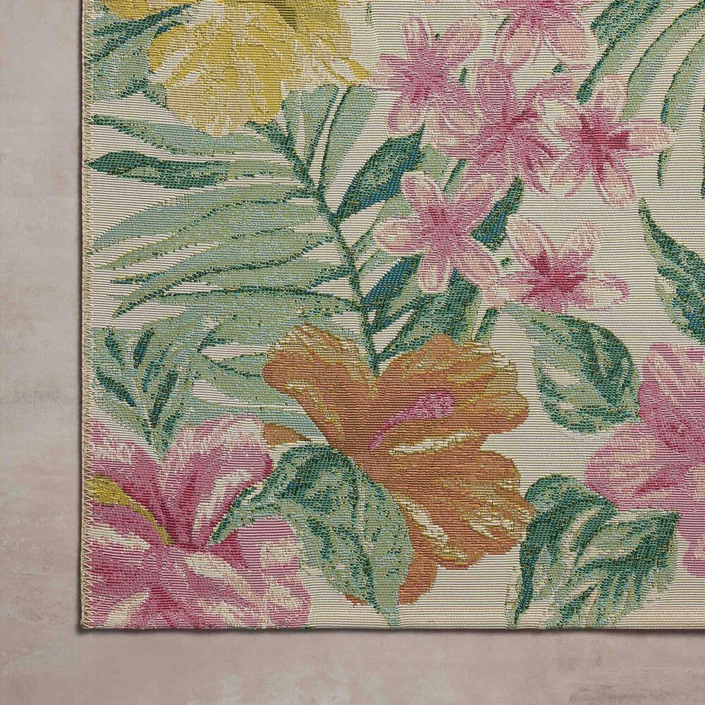 Loloi Botanical Ivory and Sunrise 10&#39;6&quot; x 13&#39;9&quot; Indoor/Outdoor Area Rug, , large