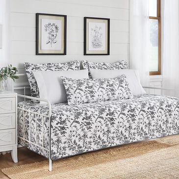 Revman Amberley 4-Piece Daybed Bonus Set in Black and White, , large