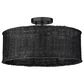 Golden Lighting Erma 3-Light Semi-Flush in Matte Black, , large