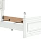 Ashley Kozlani Twin Upholstered Panel Bed in Matte White, , large