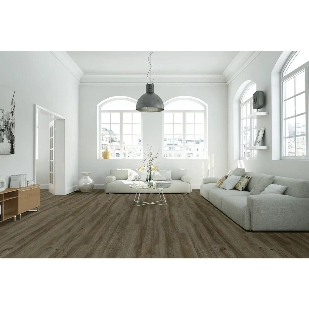 Happy Feet International Stone Elegance II Colonial Pecan 7.25&quot; x 48&quot; Luxury Vinyl Plank, , large