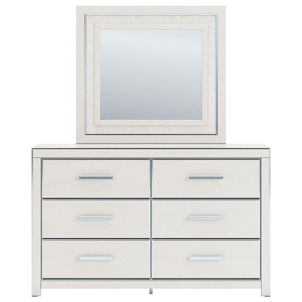 Ashley Zuraleus 3-Piece King Upholstered Storage Bedroom Set in Matte White, , large