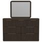 Mayberry Hill Sylvie 4 Piece King Panel Bedroom Set in Dark Brown, , large