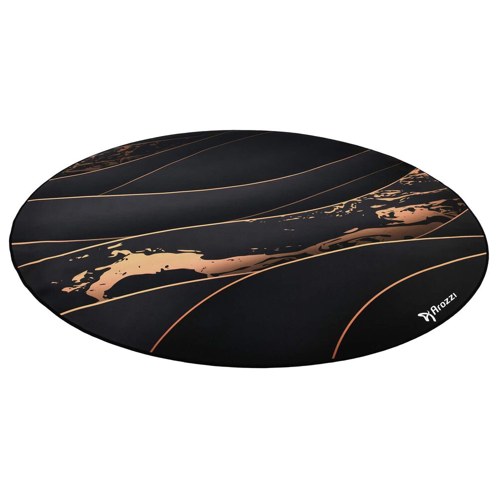 Arozzi Zona Microfiber Noise Dampening and Scratch Protection Anti-Slip Chair Mat in Black Gold, , large