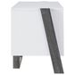 Furniture of America Friedman 2-Piece Entertainment Center in White and Gray, , large