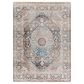Surya Carlisle Oriental 5"3" Round Dusty Pink, Sage, Denim, Medium Brown and Dark Brown Area Rug, , large