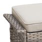 Sunwell Garden Ottoman with Beige Cushion and Widened Armrest in Gray (Set of 2), , large