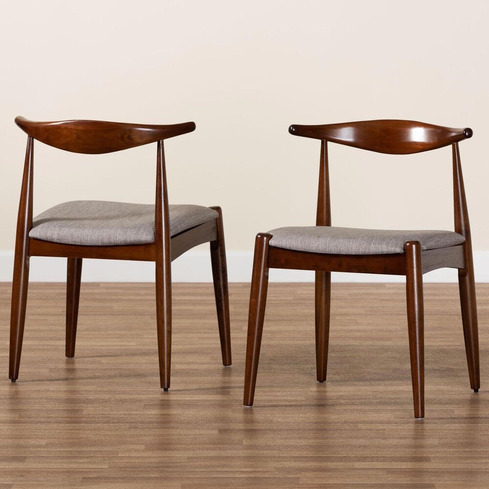 Baxton Studio Amato Side Chair in Walnut Brown (Set of 2), , large