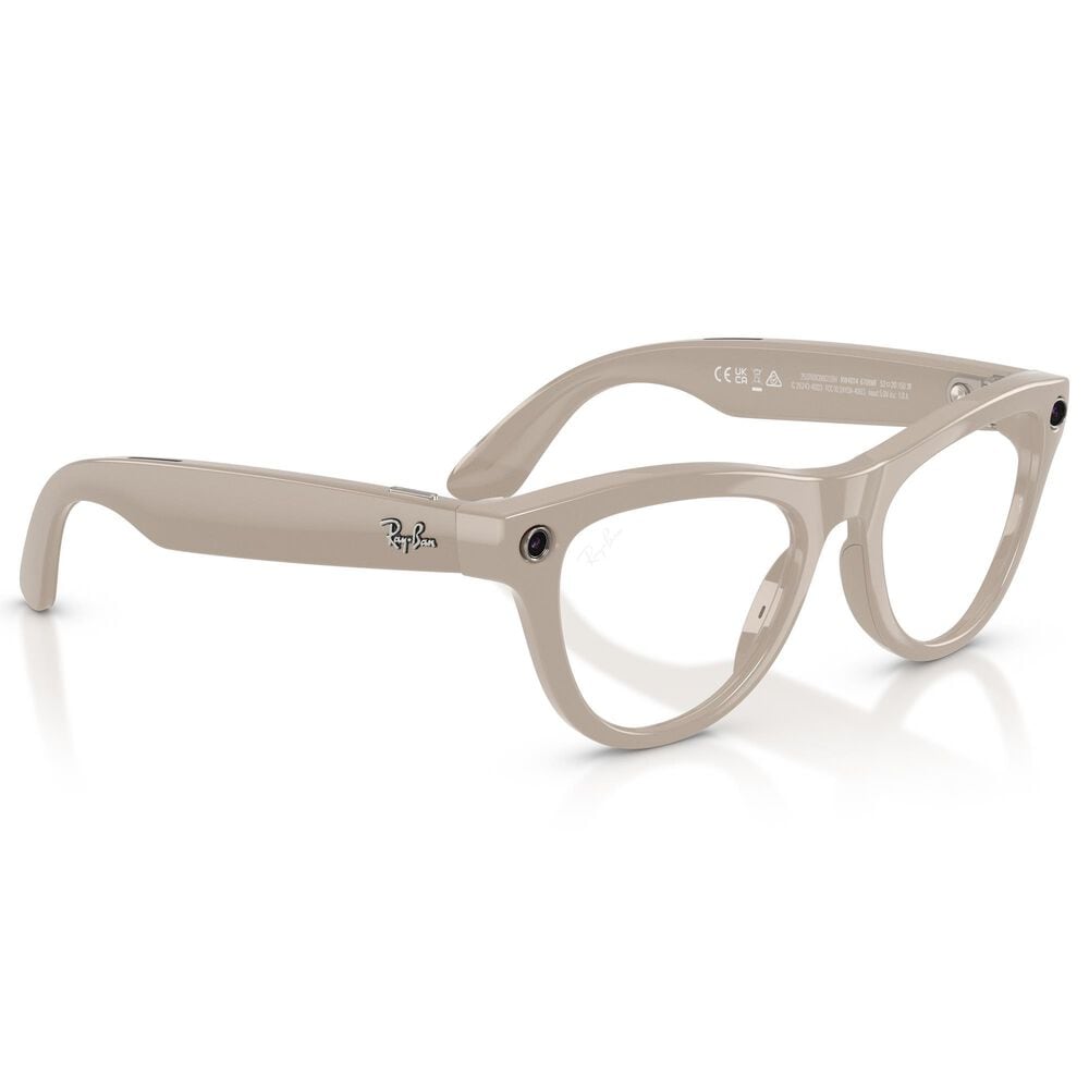 Rayban Glasses Skyler Gen 2 Sunglasses with Clear and Sapphire Transitions Lenses in Shiny Chalky Gray, , large