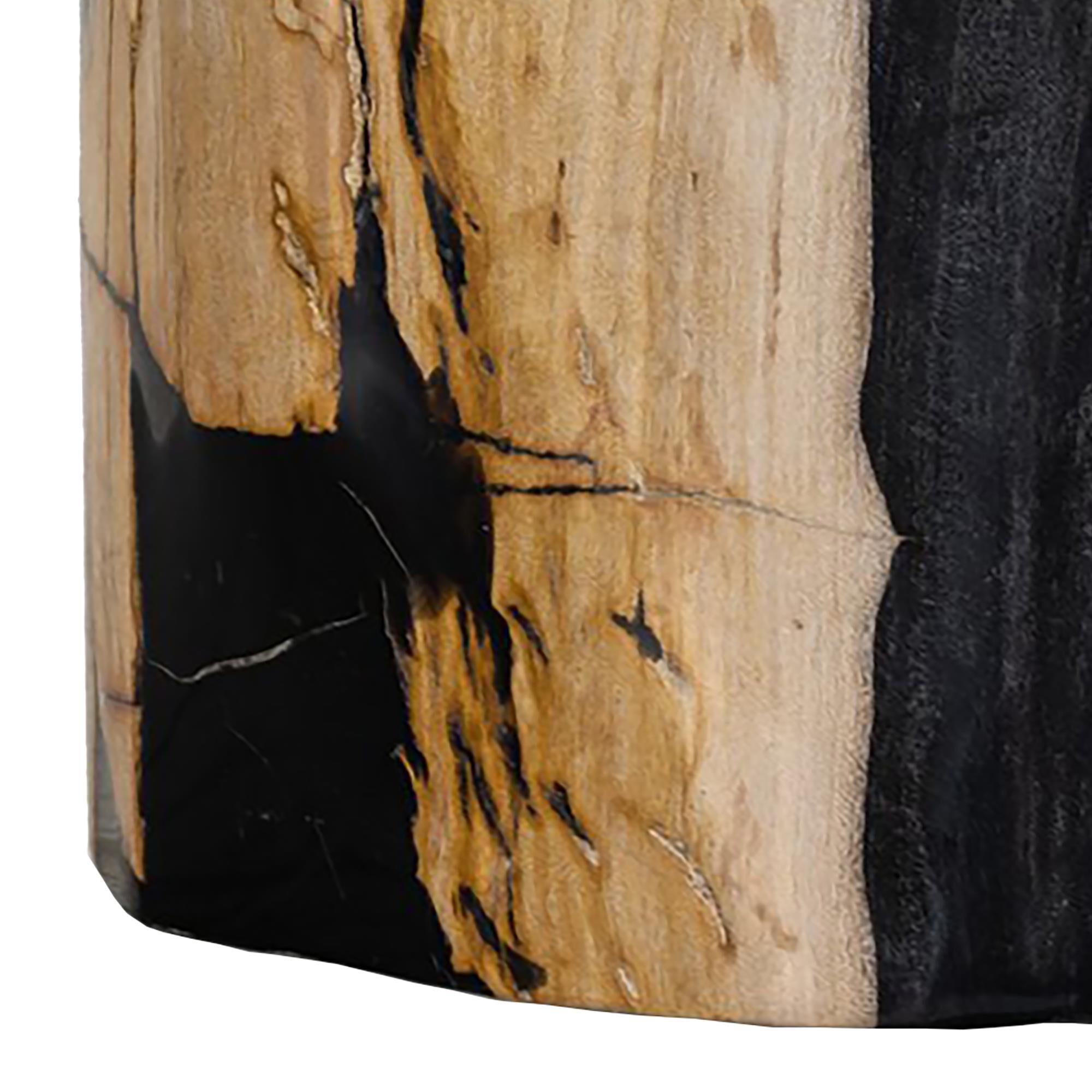 Four Hands Kos End Table in Light Petrified