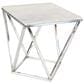 Maple and Jade Geometric Accent End Table in Silver and White, , large