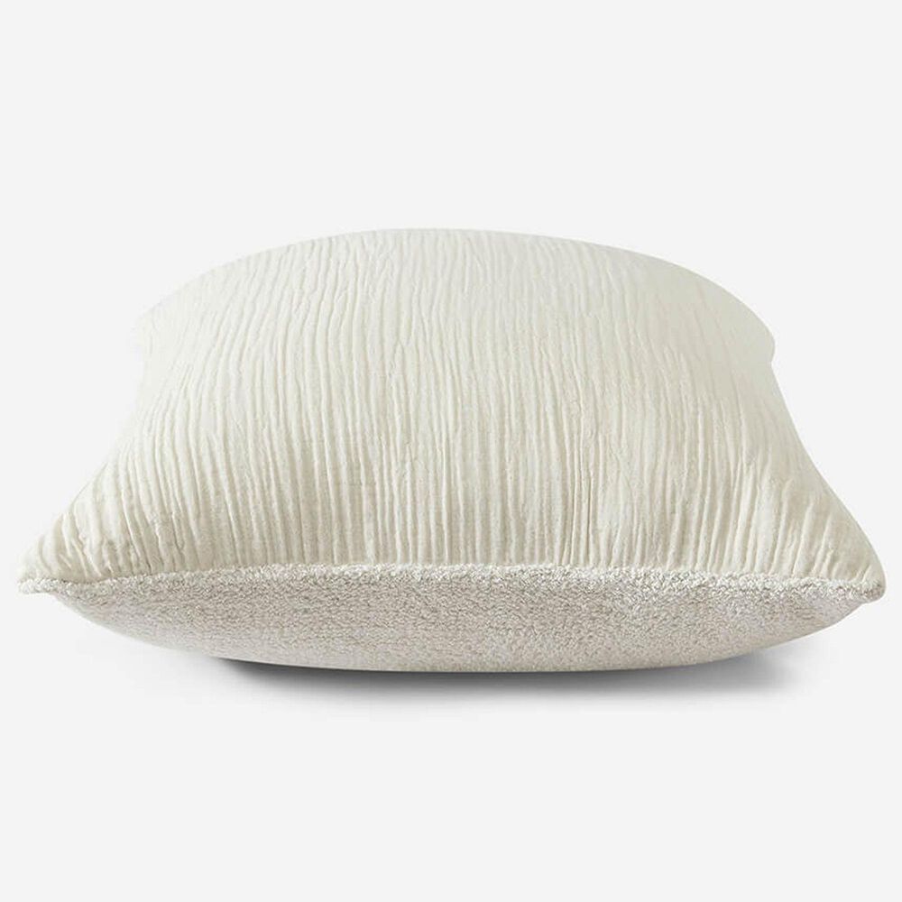 Sunday Citizen Snug Muslin 20&quot; Square Throw Pillow in Natural Beige, , large