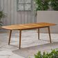 Noble House Stamford Rectangular Patio Dining Table in Teak Brown, , large