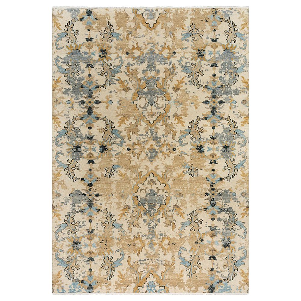 RIZZY Belmont 10" x 14" Beige, Gold and Grey Area Rug, , large
