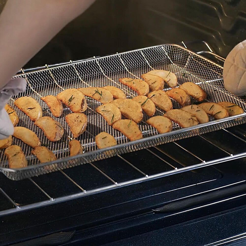 Samsung Bespoke 2-Piece Kitchen Package with 6.3 Cu. Ft. Convection Slide-In Induction Range and 2.1 Cu. Ft. Fingerprint Resistant Over-the-Range Microwave in Stainless Steel, , large