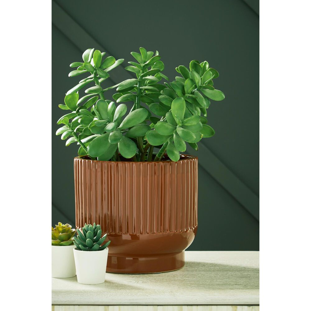 Ashley Avalyah 7.88" Vase in Burnt Umber, , large